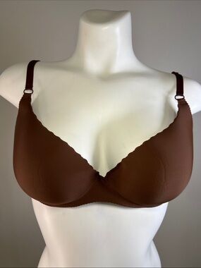 Victoria's Secret Brown Molded Angels Secret Embrace Lightly Lined Demi Bra 34D